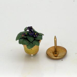 24th Scale Purple African Violet